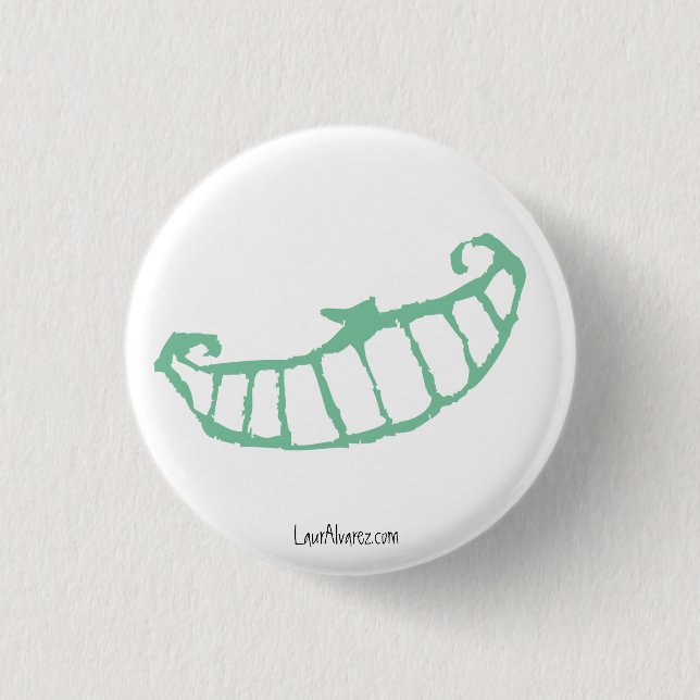 Smile 3 Cm Round Badge (Front)