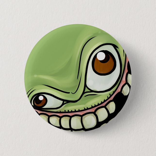 Smile! 6 Cm Round Badge (Front)