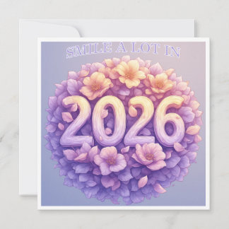 Smile a lot in 2026 card