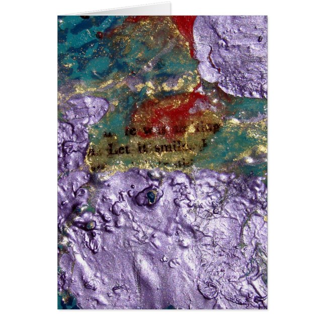 Smile Abstract Mixed Media Collage (Front)