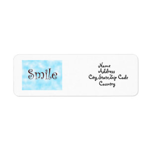 Smile-address label