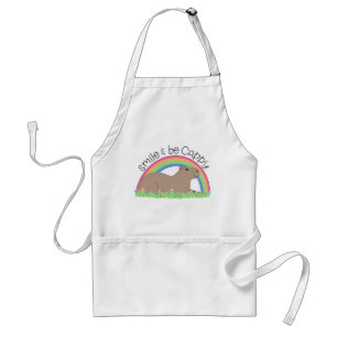 Smile and Be Cappy cute happy capybara Standard Apron