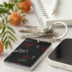 Smile And Be Happy Key Ring