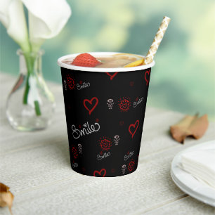 Smile And Be Happy Paper Cups