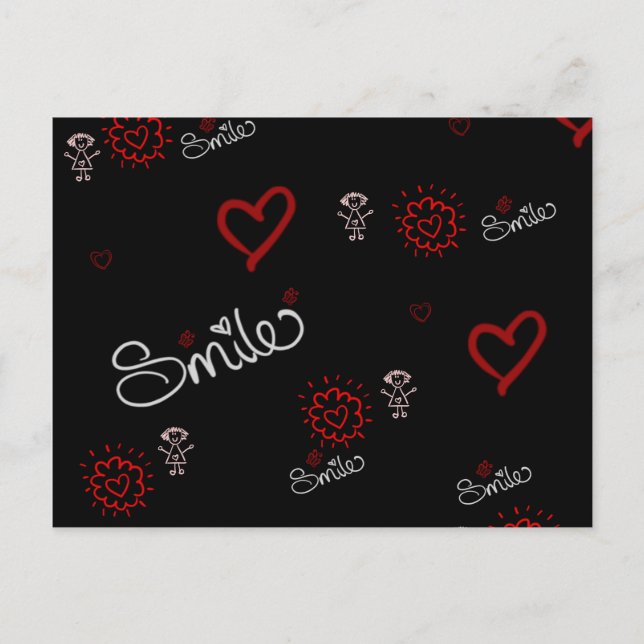 Smile And Be Happy Postcard (Front)