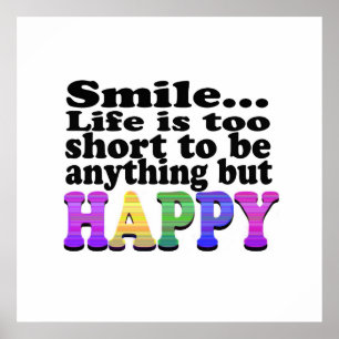 Smile and be Happy Poster