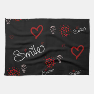Smile And Be Happy Tea Towel