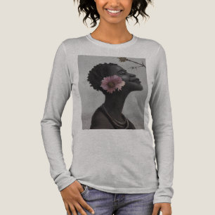 smile and flower Tri-Blend shirt