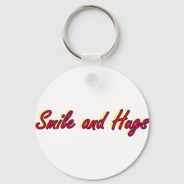 Smile and Hugs Key Ring (Front)