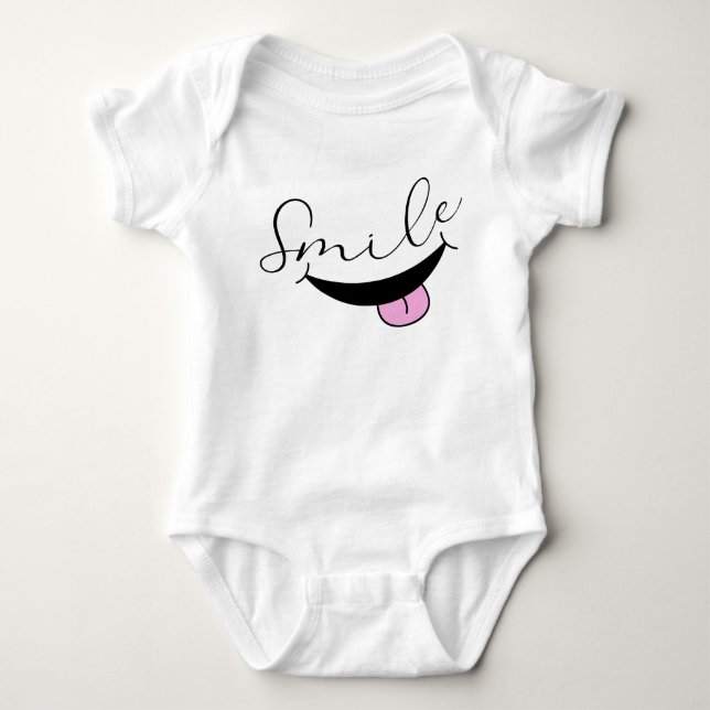 Smile  baby bodysuit (Front)