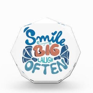 Smile Big Laugh Often: Heartwarming Message Photo Block