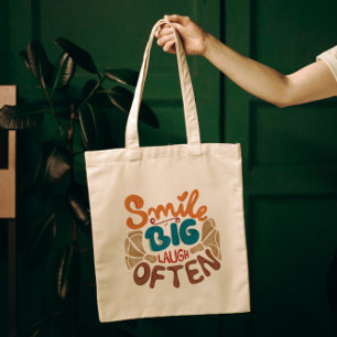 Smile Big Laugh Often: Joyful Tote Bag