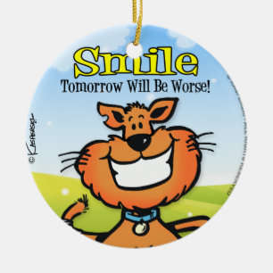 Smile Ceramic Tree Decoration