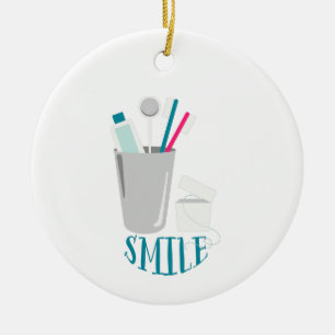 Smile Ceramic Tree Decoration