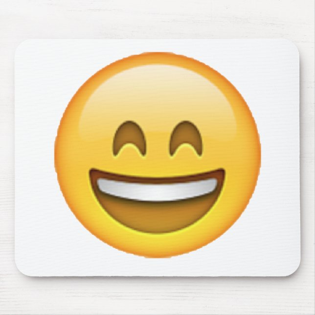 Smile Closed Eyes - Emoji Mouse Pad (Front)
