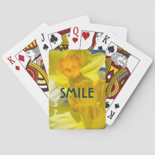 SMILE deck of cards Spring Daffodils Flowers