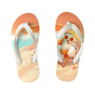 Smile Dog – Beach Mode On Kid's Jandals
