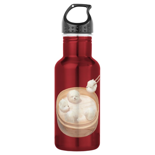Smile Dog – Xiao Long Bao Delight 532 Ml Water Bottle (Front)