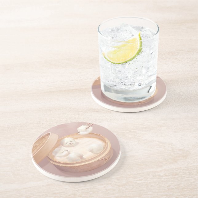 Smile Dog – Xiao Long Bao Delight Coaster (Side)