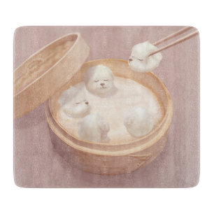 Smile Dog – Xiao Long Bao Delight Cutting Board