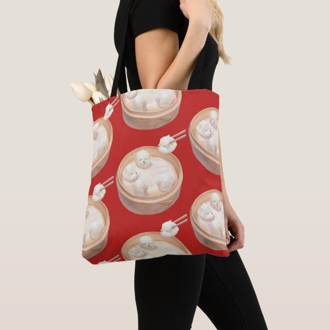 Smile Dog – Xiao Long Bao Delight Tote Bag (Close Up)