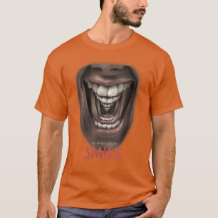 Smile Droste Mirror Effect Horror Movie Poster gif T-Shirt