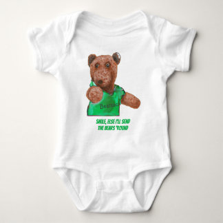 Smile else I'll send the bears 'round T-Shirt Baby Bodysuit