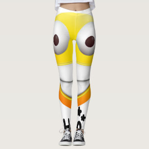 Smile Emoji Leggings – Fun & Comfortable