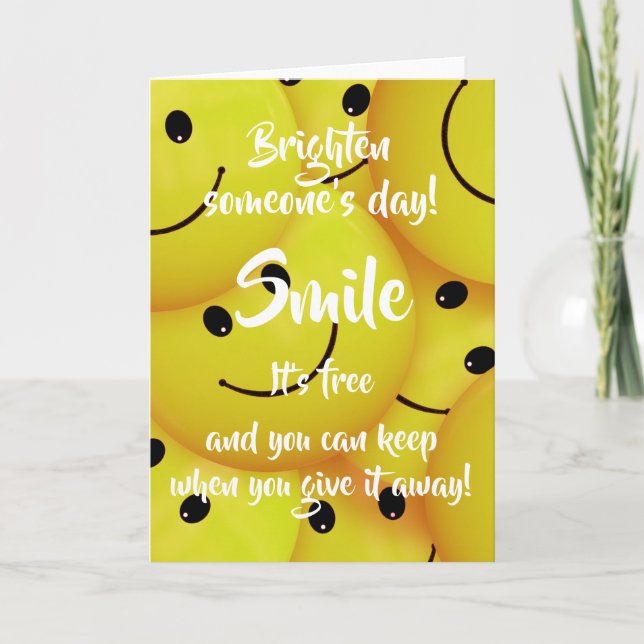 Smile, Encourage Kindness Card (Front)