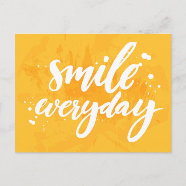 Smile Everyday Postcard (Front)