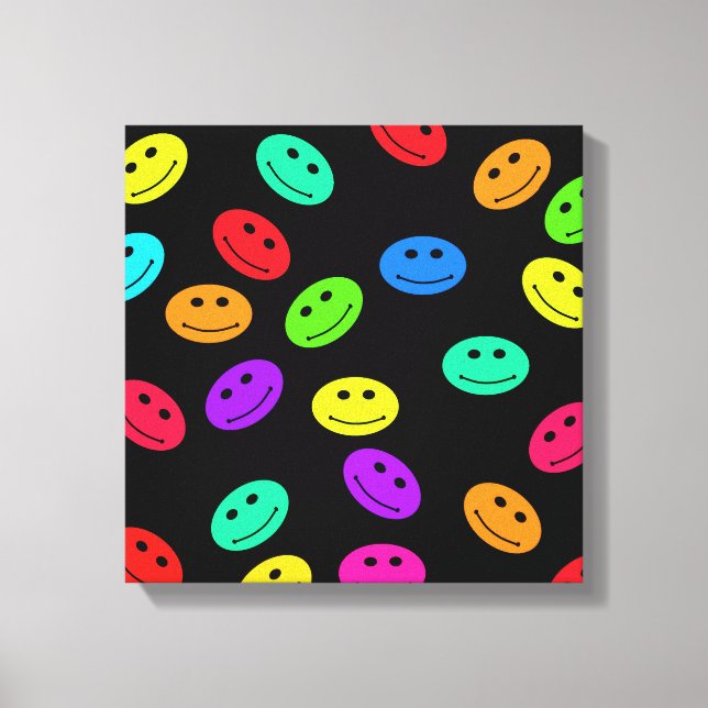 Smile Face Canvas print (Front)