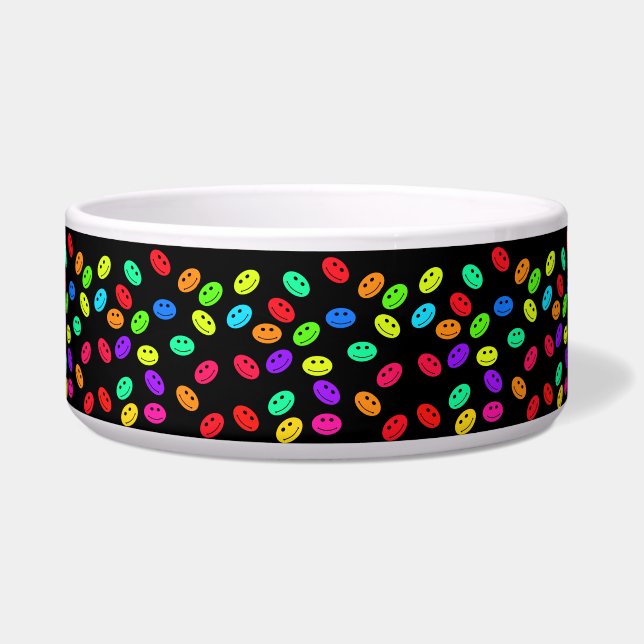 Smile Face Dog Bowl (Front)