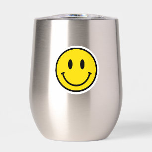 Smile Face Emoji Happy Yellow Black Kindness Fun