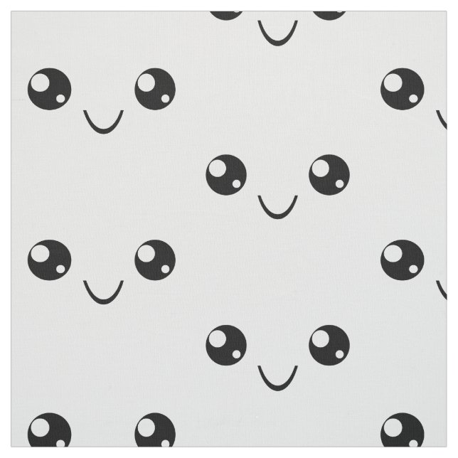 Smile Face Fabric (Swatch)