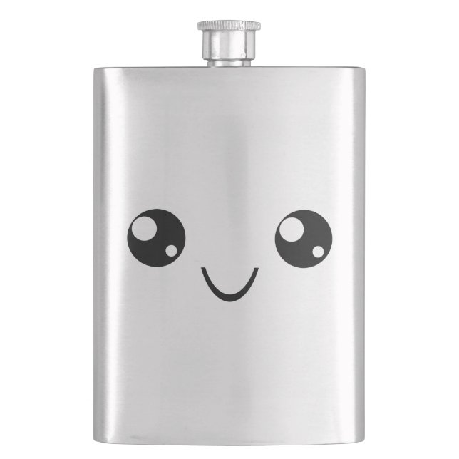 Smile Face Hip Flask (Front)