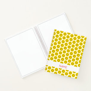 Smile Face Pattern Name Artist Sketchbook Fun  Notebook
