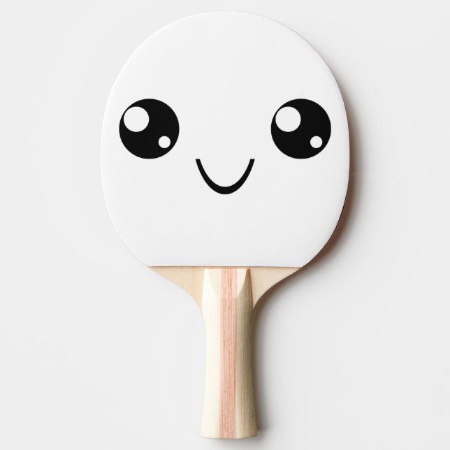 Smile Face Ping Pong Paddle (Front)