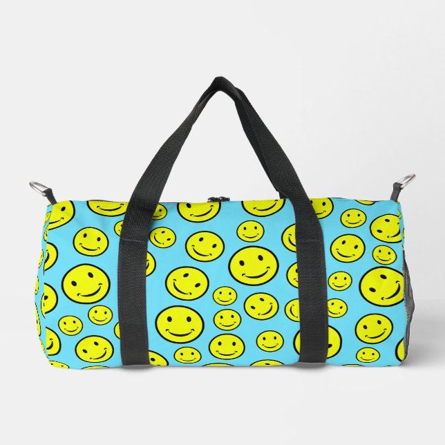Smile Faces Design  Duffle Bag (Front)