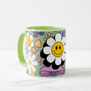 smile flower mug