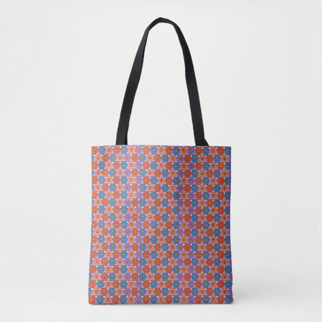 Smile Flowers Tote Bag (Front)