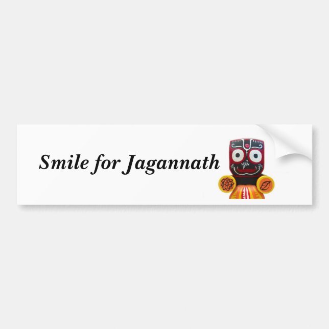 Smile for Jagannath bumper sticker (Front)