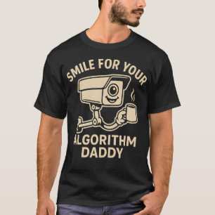Smile For Your Algorithm Daddy - Fun Cartoon Secur T-Shirt