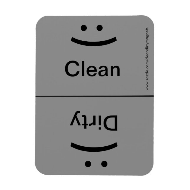 Smile/Frown - Drk Grey Magnet (Vertical)