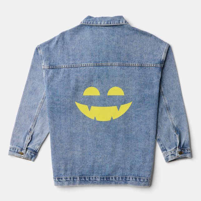 "Smile" Girl's Denim Jacket (Back)