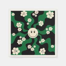 Smile - Green, Cream and Black