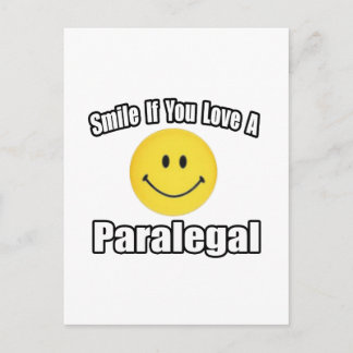Smile If You Love a Paralegal Postcard
