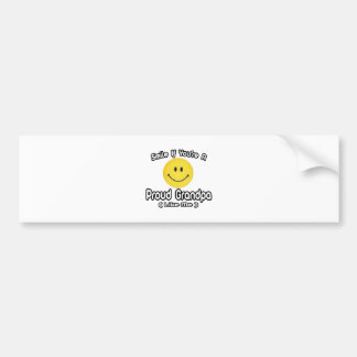Smile If You're a Proud Grandpa (Like Me) Bumper Sticker