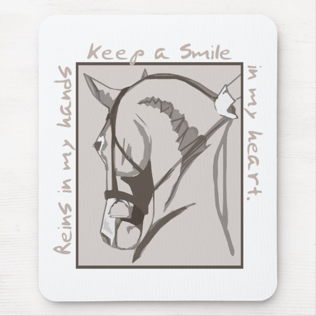 Smile In My Heart Mouse Pad (Front)
