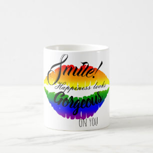 Smile inspirational coffee mug