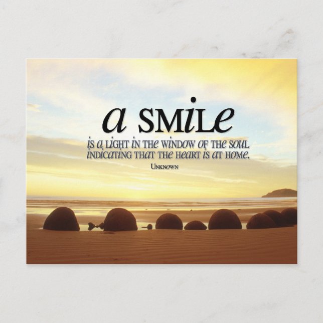 Smile Inspirational Postcard (Front)